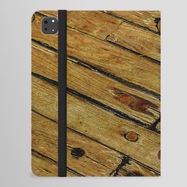 Vintage Rustic Weathered Wooden Floor  iPad Folio Case