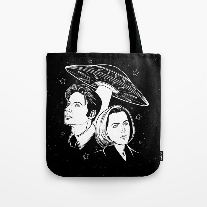 Mulder and Scully Tote Bag