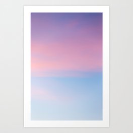 Fleeting - Pink and Blue Sky Photography Art Print