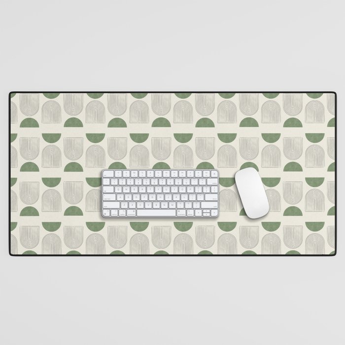 Arch balance green Desk Mat