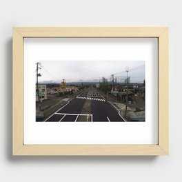 The road  Recessed Framed Print