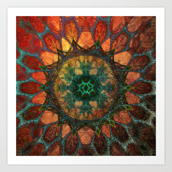 Sun Mandala Art Print