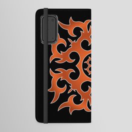 Caucasian Ornament Orange Android Wallet Case