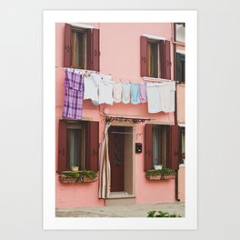 Burano in winter IV Art Print