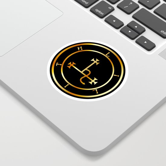 Sigil of Lilith- Female demon Lilith symbol in gold ...