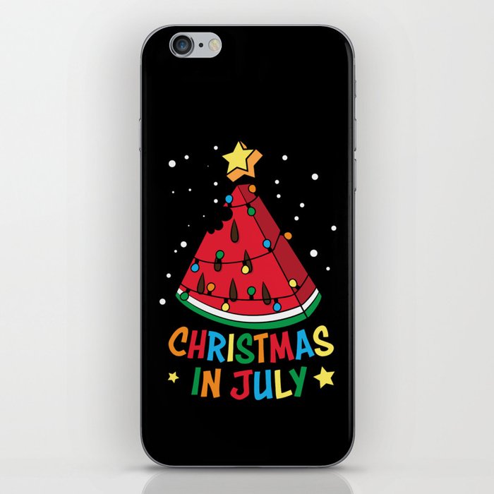 Funny Watermelon Christmas In July iPhone Skin