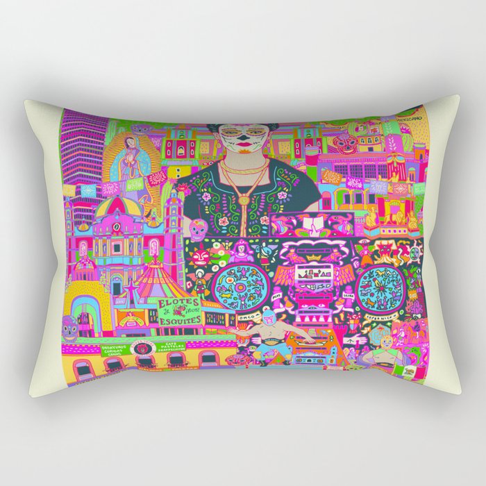 Mexico City Rectangular Pillow