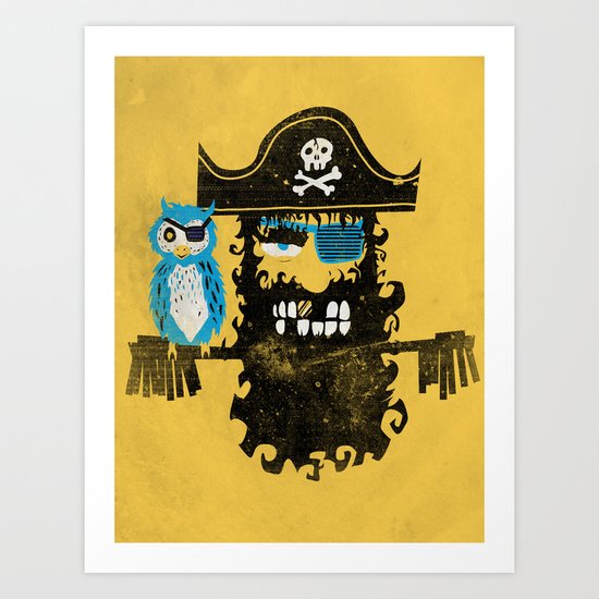 Trendy Pirate Art Print