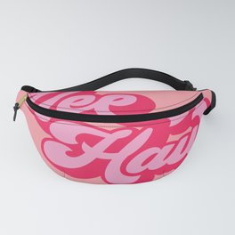 yee haw red pink quote Fanny Pack