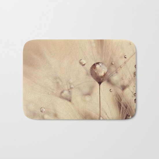 dandelion gold drop Bath Mat