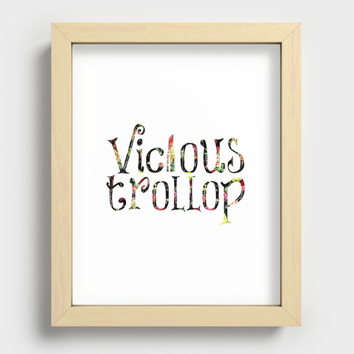 Vicious Trollop Recessed Framed Print