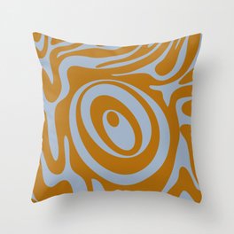 29 Abstract Liquid Swirly Shapes 220725 Valourine Digital Design Throw Pillow