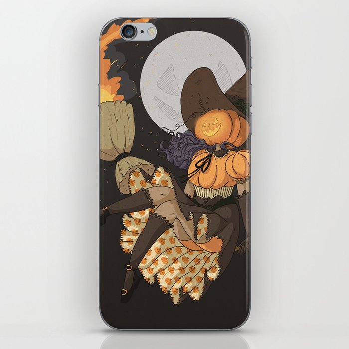 Pumpkin Witch iPhone Skin