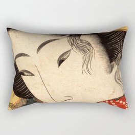 1824 Geisha by Keisai Eisen Rectangular Pillow