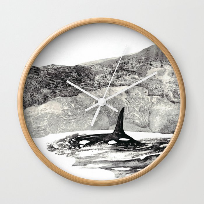 Orca Whale, Arctic Wall Clock