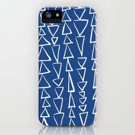 Blue Jazz Triangles iPhone Case