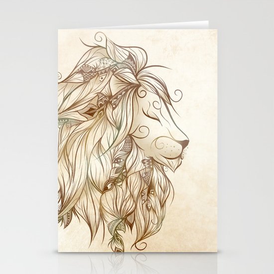 Poetic Lion Stationery Cards