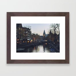 Winter in Amsterdam Framed Art Print