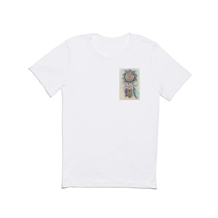Modern tribal hand paint dreamcatcher mandala design T Shirt