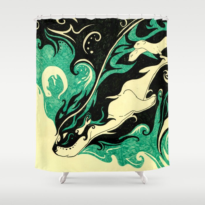 Dreaming Otter Shower Curtain