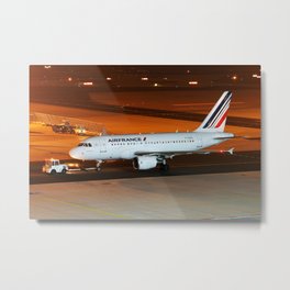 Air France A318 @night Metal Print | Photo 