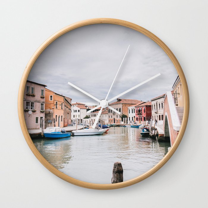 Murano Italy Venice | travel photography | glass island Wall Clock