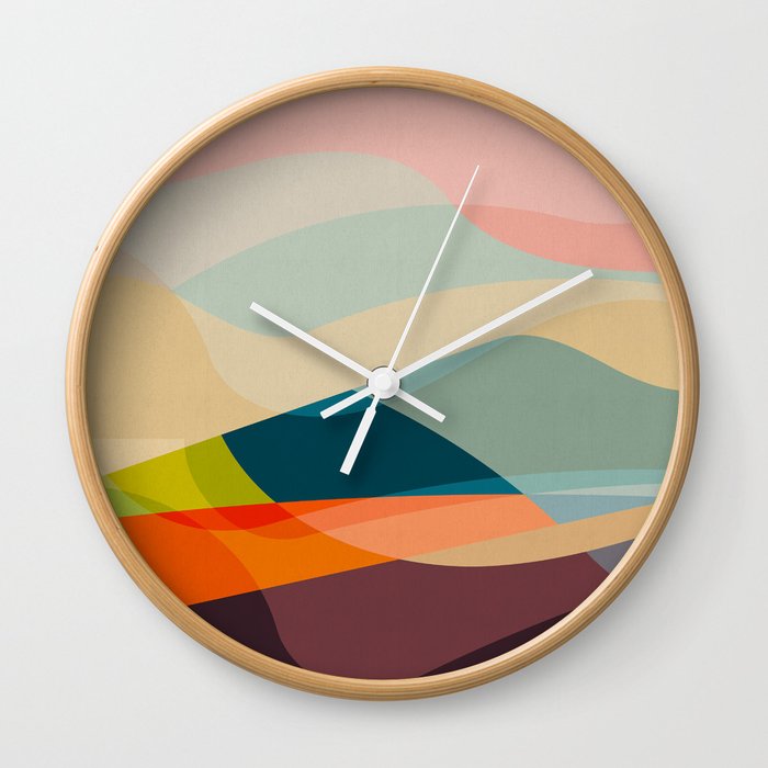 abstract shapes 2 Wall Clock