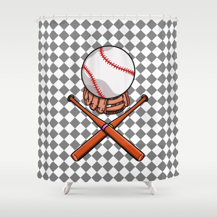 Baseball Shower Curtain By Mailboxdisco Society6