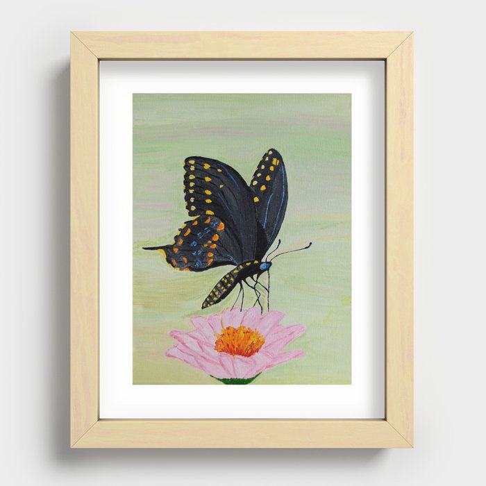Butterfly Print Recessed Framed Print