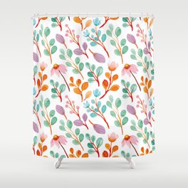 Beautiful and magical Watercolor Flower Pattern - Cute Floral Shower Curtain