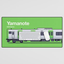 Tokyo Yamanote Line E235 Train Side Profile Desk Mat