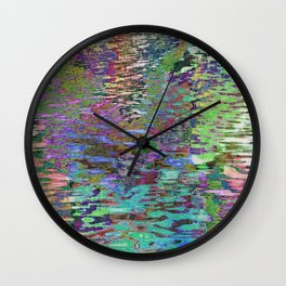 Rainbow Pond Wall Clock