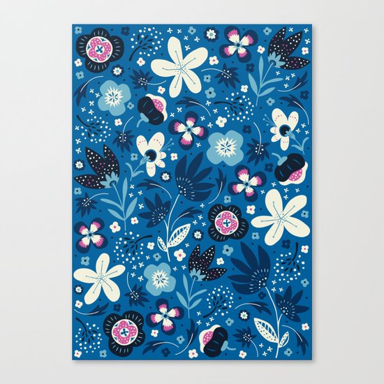 Blue Meadow Canvas Print