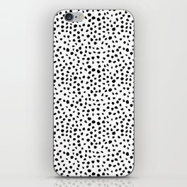 Dalmatian Brush Stroke Pattern Polka Dots iPhone Skin
