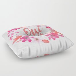 Oui Mais Non - Yes But No - Funny French Sayings Floor Pillow