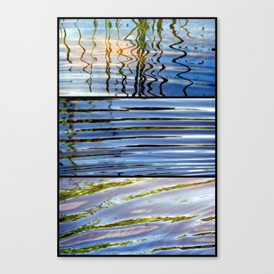 Three Minutes in the Ripple of Time - Triptych Canvas Print
