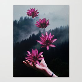 Levitating Lotus Canvas Print