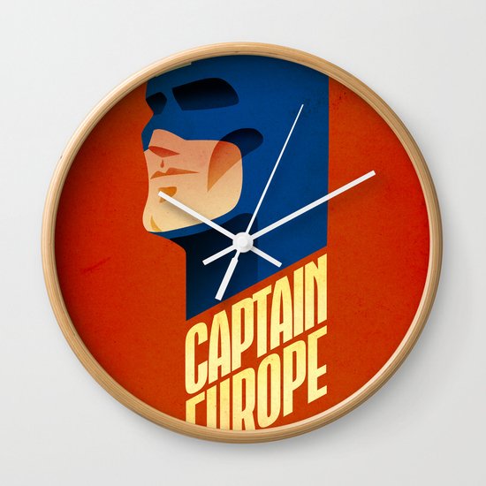 Captain Europe Wall Clock
