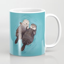 Otterly Romantic - Otters Holding Hands Mug