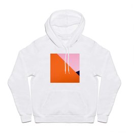 Geo stile Hoody | Geo, Multicolor, Digital, Graphicdesign, Navy, Orange, Abstract, Pink, Geometric, Abstraction 
