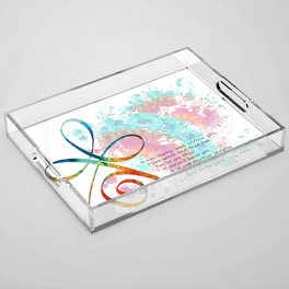 You Have Real Strength Inspirational Art Acrylic Tray