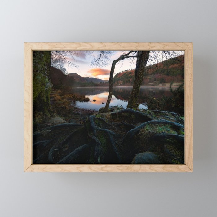 Glendalough Wicklow Mountains - Ireland (RR02) Framed Mini Art Print