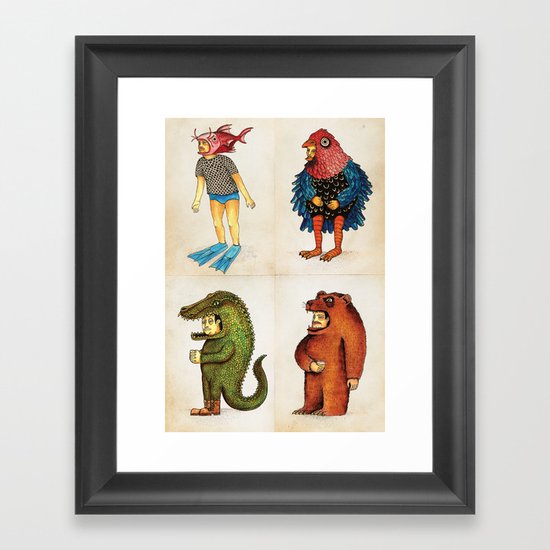 Costumes - Animalados Framed Art Print
