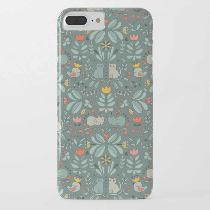 swedish folk cats iphone case