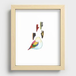 shoes rain Recessed Framed Print