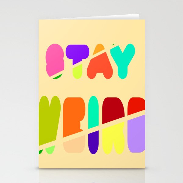 Stay Weird - Typography Stationery Cards