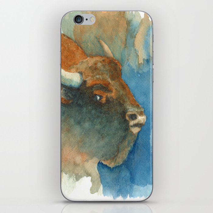 Wary Bison iPhone Skin