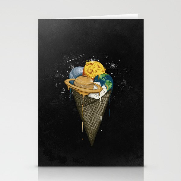 Galactic Ice Cream Stationery Cards