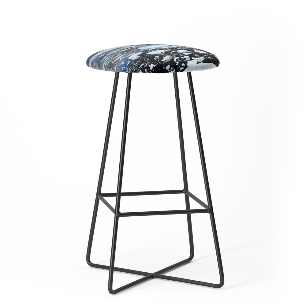 Antarctica Icescape Bar Stool by catherineogden