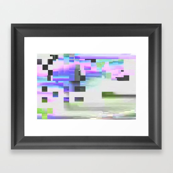 scrmbmosh30x4b Framed Art Print